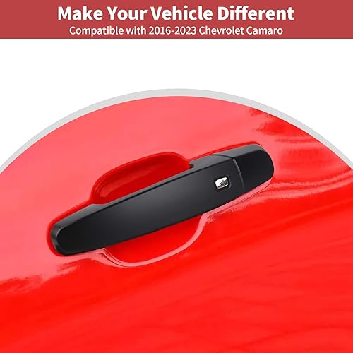 Miniatura 10 de CheroCar Compatible con la manija exterior de la puerta de Camaro, accesorios de decoración exterior compatibles con Chevrolet Camaro 2016-2023,