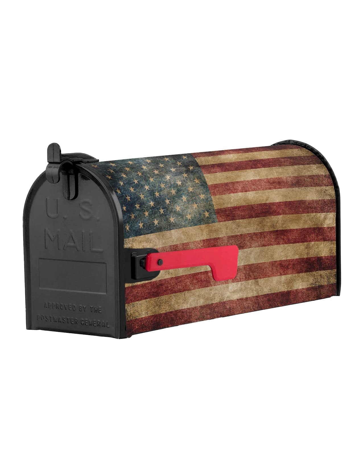 Magnetische Briefkastenabdeckung – Patriotischer Stern & US-Flagge – Wasserdicht, 53,3x45,7 Cm