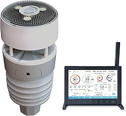 ECOWITT Wittboy Wetterstation HP2564, 7-in-1-Funkwetterstation mit Außensensoren, 7-TFT-Farb-Touchscreen-Innenkonsole, Empfang der Wettervorhersage für den Hausgarten, 868 MHz