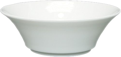 Fortessa Fortaluxe SuperWhite - Vajilla vitrificada de porcelana vitrificada, juego de 6 cuencos redondos de 10 pulgadas