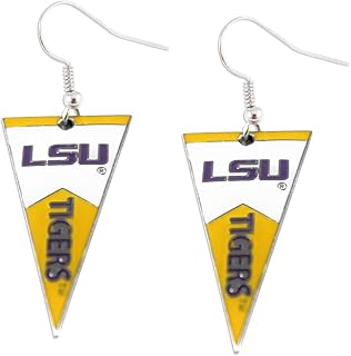 Aminco NCAA LSU Tigers Pennant Earrings