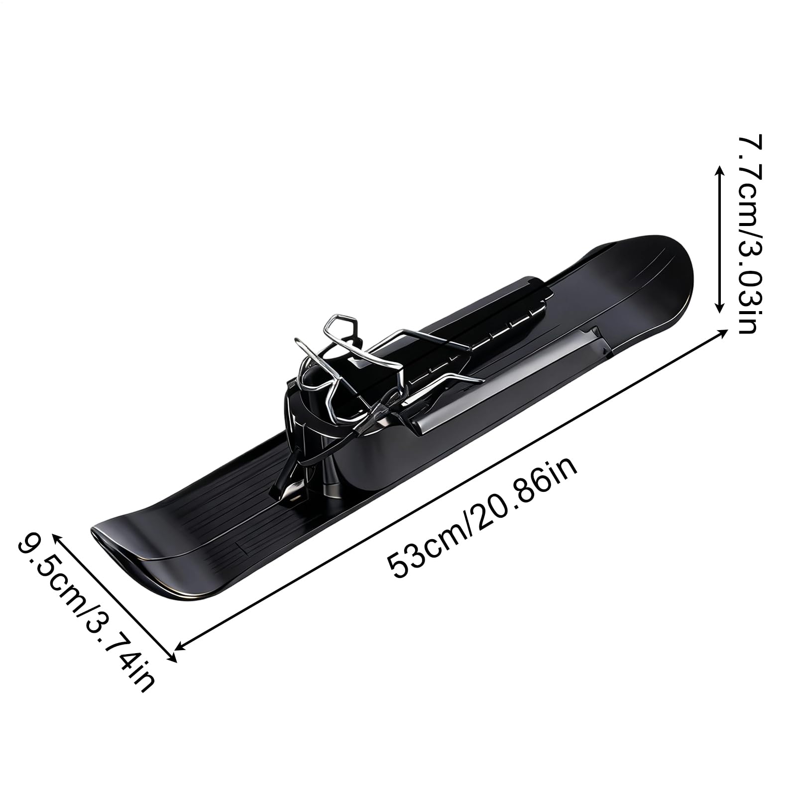 Skis pour neige, pièce 2 en 1 légère | Poussette de ski, scooter | Pour vélos d'équilibre, fauteuils roulants, jogging, cyclisme, pistes sportives, parcs de mer et zones de villégiature en plein air