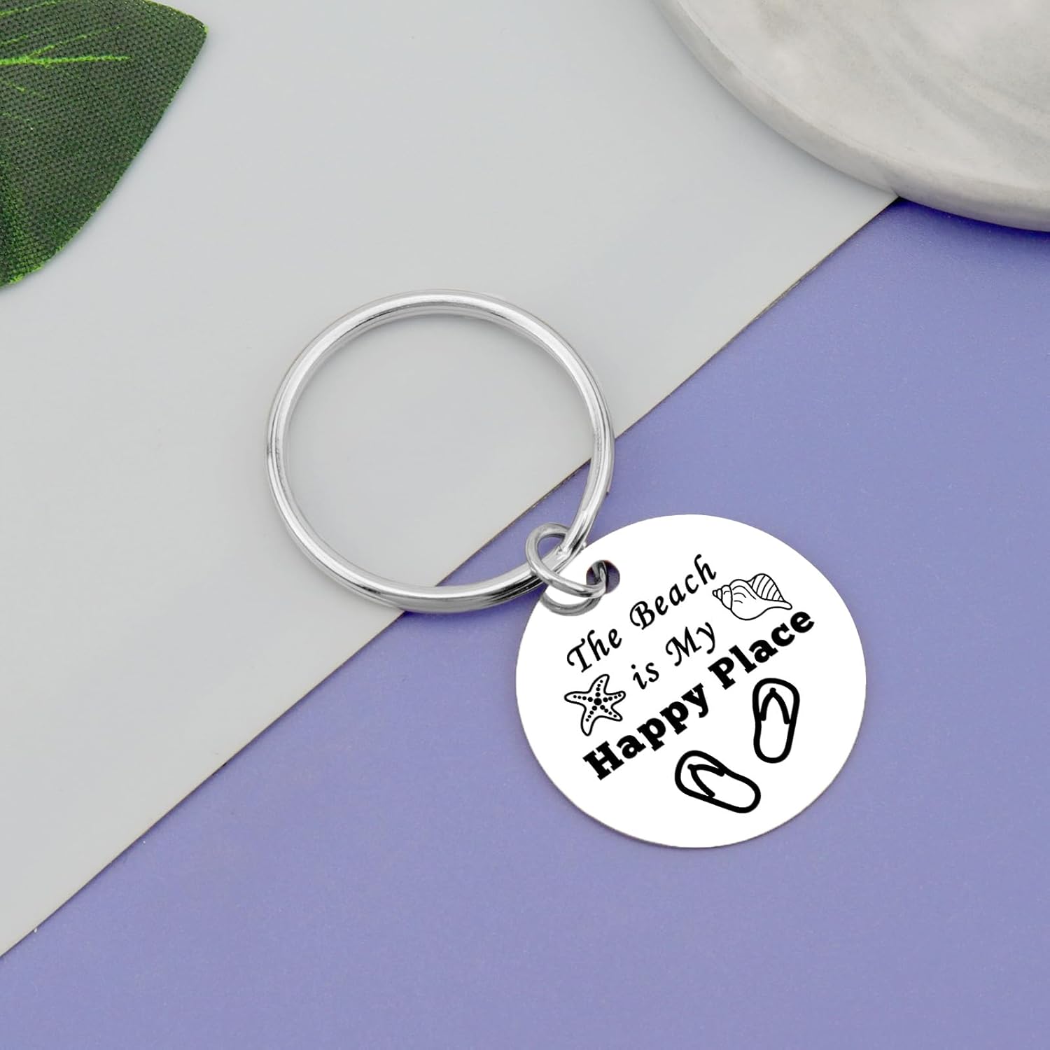 12 Pcs Beach Themed Gifts for Women Beach Lover Keychain Beach Jewelry Beach Keychain for Women Girls Teens Ocean Theme Gift Jewelry Beach Keychain for Beach Lover Birthday Christmas Graduation Gift - Image 4