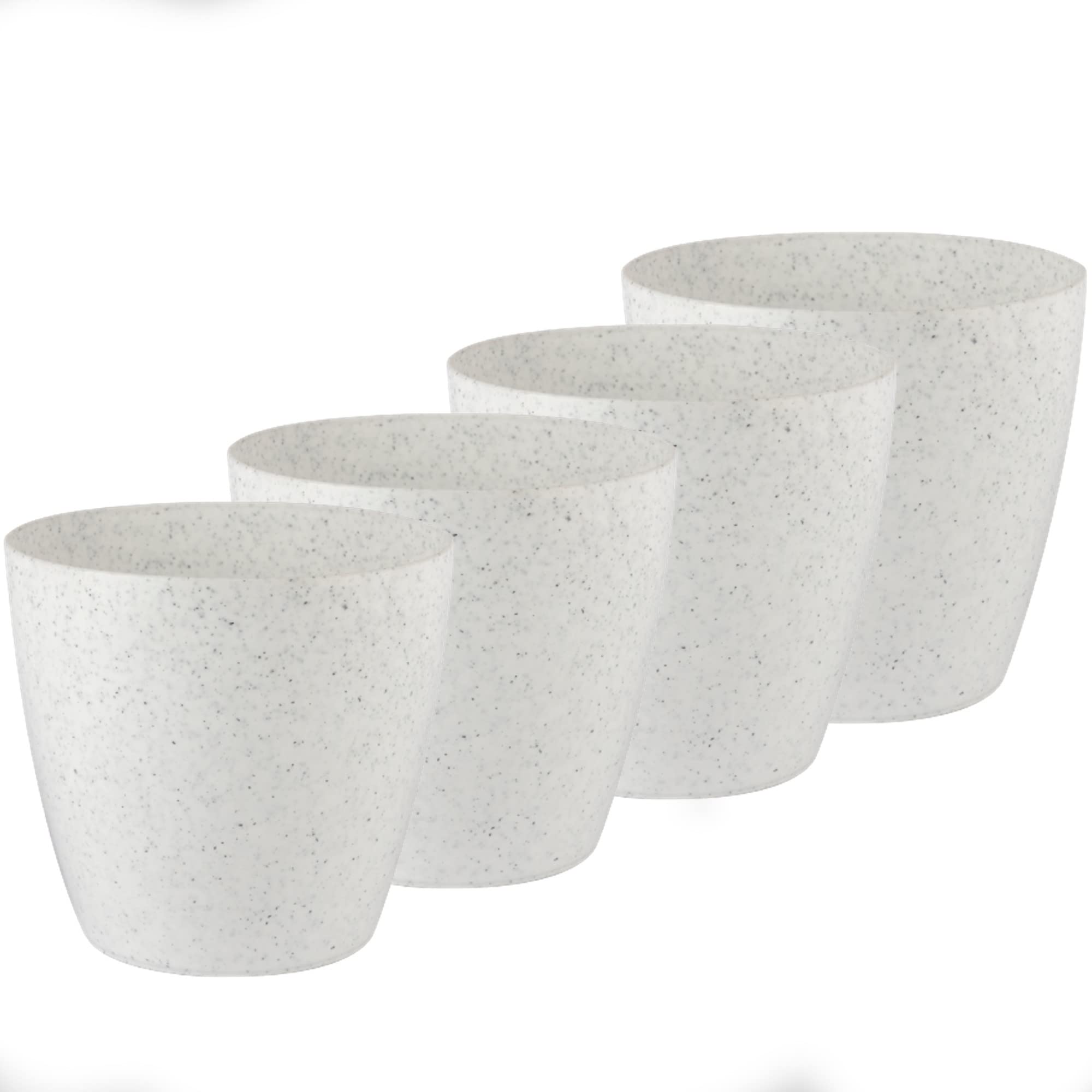 Tim Tim Agro Plant Pots for Indoor Plants, Planter 10 Inch, Indoor Flower Pot for for Succulents, Herbs, Rose, Green Radish, Snake Plants, Vegetables & Fruits (Pack of 4) (White) (B0BS73KT5J) Amazon Price History, Amazon Price Tracker