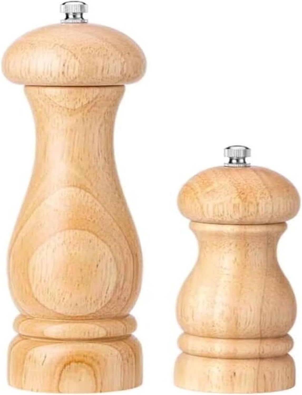 Pepper Grinder，Salt and Pepper Mill Sets ，Salt and Pepper Grinder Set Pepper Grinder Refill Wood Manual Spice Grinding Mill,Ceramic Rotor, Adjustable Thickness Spice Dispensers(Dark,5.5 * 20cm)
