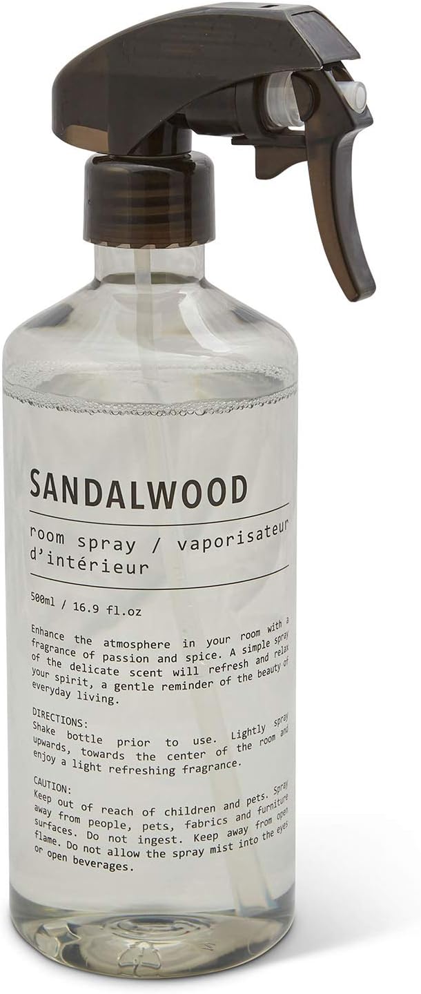 Taylor & Brown 500ML Sandalwood Home Room Fragrance Spray, Natural Room, Linen, Pillow, Fabric & Blankets Sleep Water Based Spray