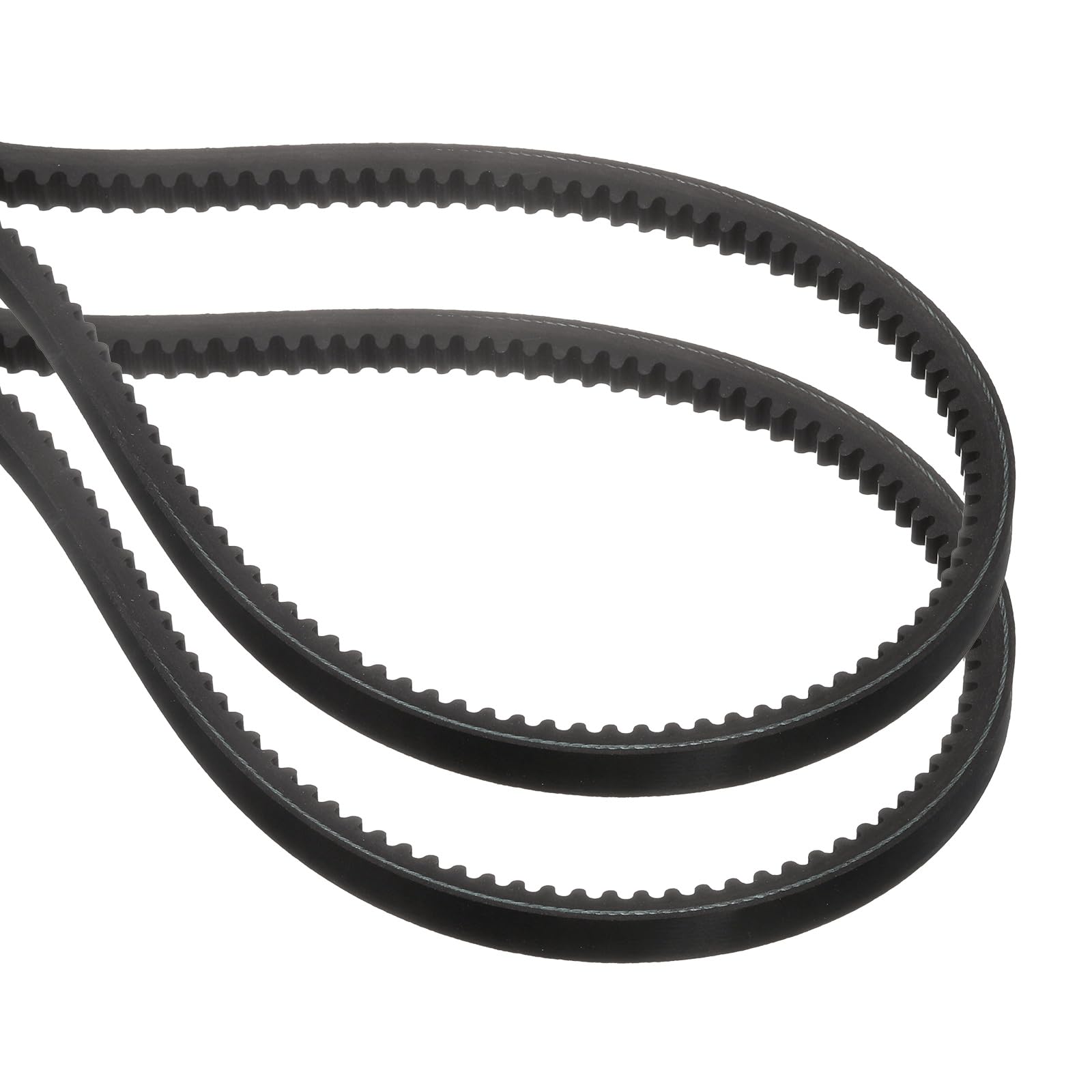 QUARKZMAN 2pcs Courroie Trapézoïdale Crantée à Bords Bruts BX42, Circonférence Intérieure 42" Largeur 17mm Épaisseur 11mm, Courroie d'Entraînement Industrielle EPDM pour Système Transmission