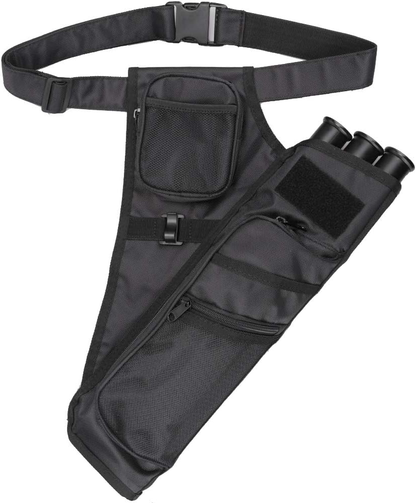 XTACER 3 Tube Hip Quiver Hunting Training Camo Archery Arrow Quiver Holder Bow Belt Waist Hanged Target Quiver (Black -3 Tube) : Sports & Outdoors