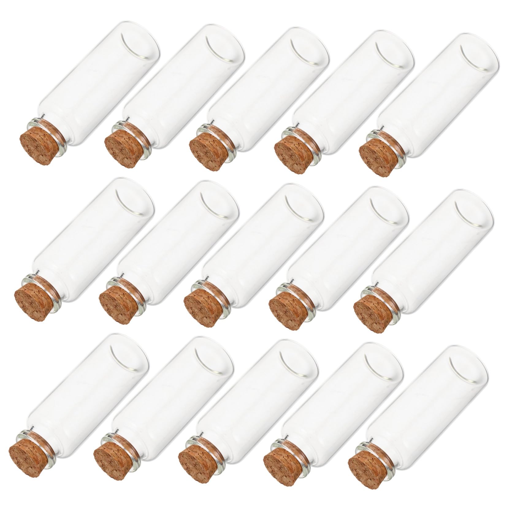 ULTECHNOVO 50stücke Mini-glasfläschchen Kleine Dekorative Fläschchen Mit Korken Durchsichtige Mini-gläser Zur Aufbewahrung Von Glückwunschbotschaften Und Gastgeschenken Für Hochzeiten