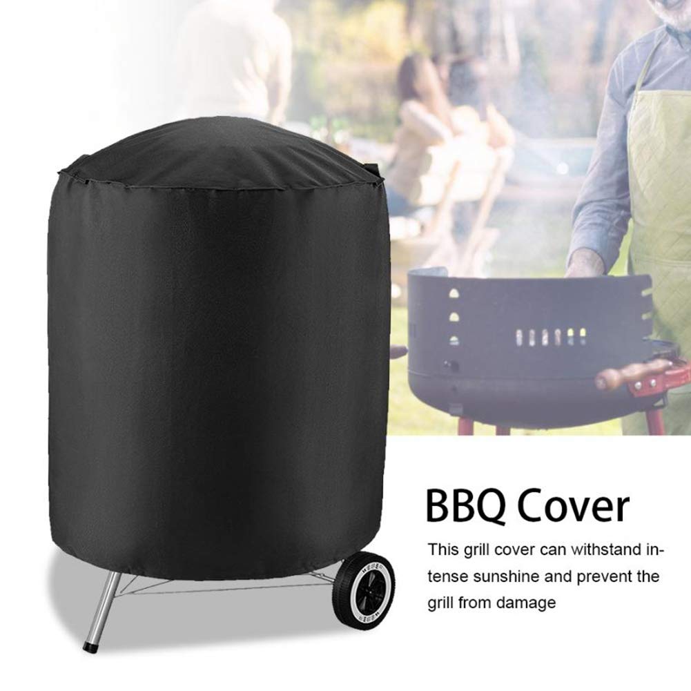 STTC Funda Barbacoa Redonda, 210T Oxford Anti-Viento/UV/Impermeabilidad Redondas Cubierta Protectora para Barbacoa,70x70cm