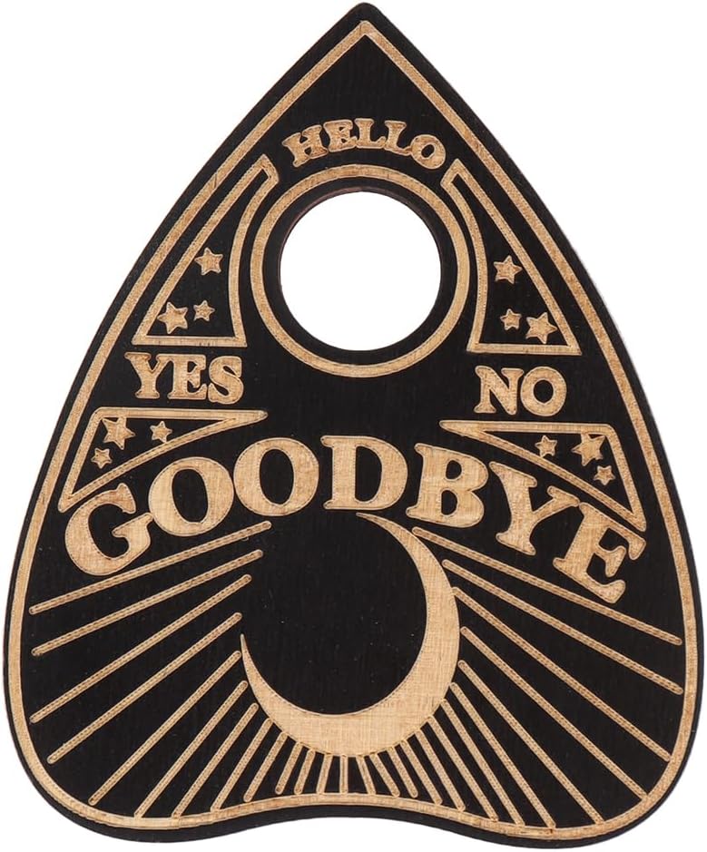 Zestaw drewnianych tablic Ouija Klasyczne tablice do rozmów z planszetką metafizyczna tablica z wiadomościami duchowymi Prezenty Wiccan na artykuły do czarów Prezenty czarne