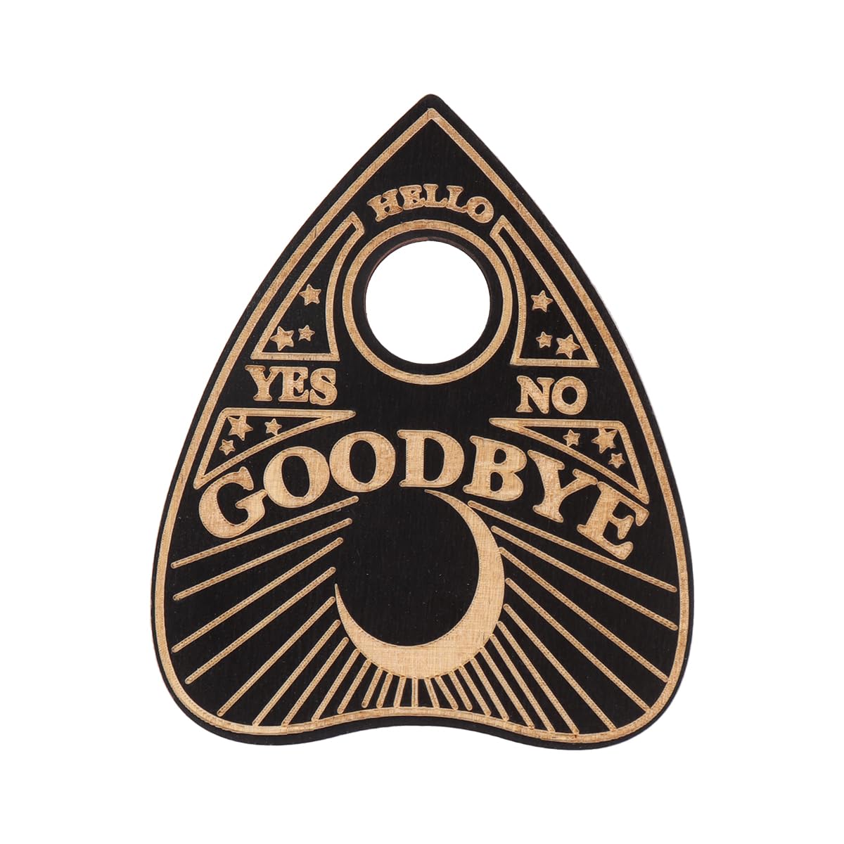 Zestaw drewnianych tablic Ouija Klasyczne tablice do rozmów z planszetką, metafizyczna tablica z wiadomościami duchowymi Prezenty Wiccan na artykuły do czarów Prezenty czarne