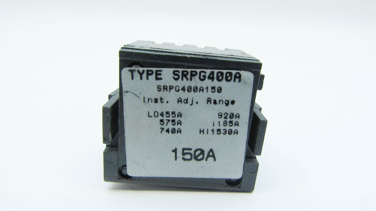 GENERAL ELECTRIC SRPG400A150 150 AMP, Circuit Breaker Rating Plug, Spectra Series, Suitable for USE with THE 400 AMP Sensor Rating