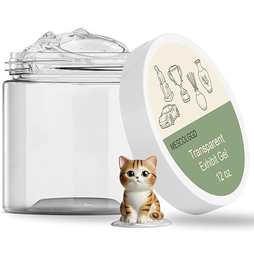 Gel de exhibición de 12 onzas para museo, cera de masilla transparente extraíble para museo, masilla de exhibición reutilizable, artefactos de