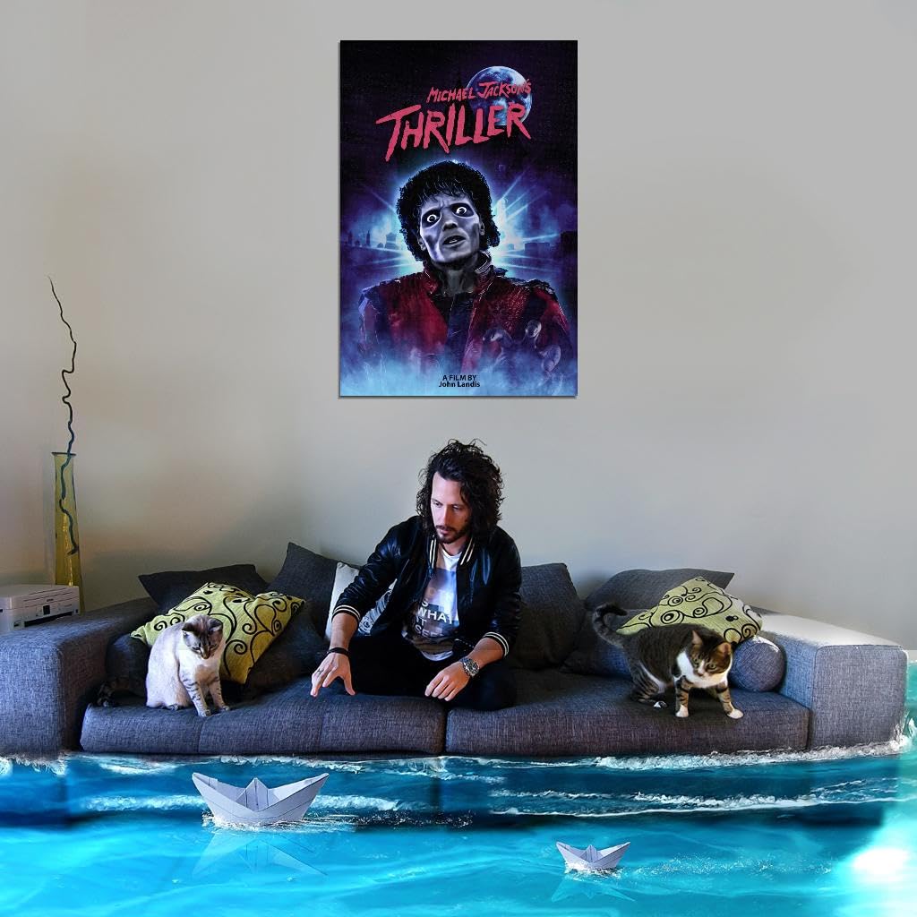 Amazon.co.jp: スリラー マイケルジャクソン ホラー映画ポスター 80