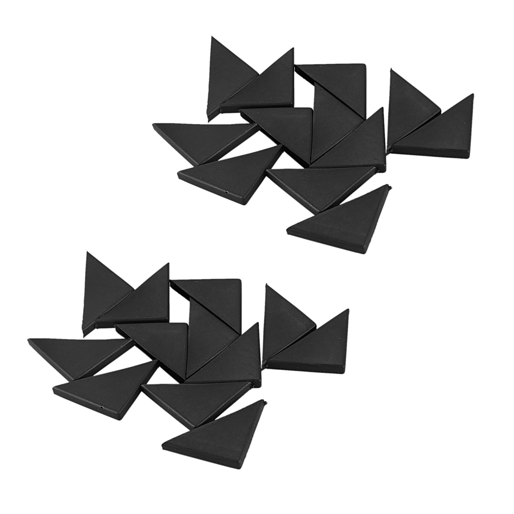 Jnchdghwa 24 Pc Shape Triple-Cornered Glass Table Corner Protector Cushion 10mm x 75mm