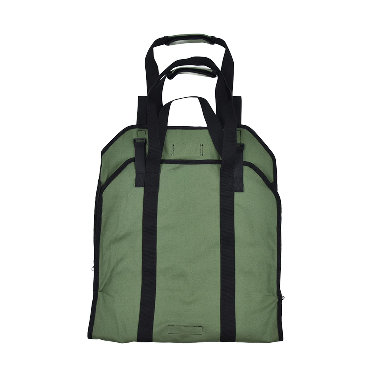 Portalegna da ardere in Tessuto Oxford, Borsa per Legna da ardere Resistente con, Borsa Portatile per Legna da ardere per Campeggio, Picnic, Giardino, Design espandibile per Legna (Verde)
