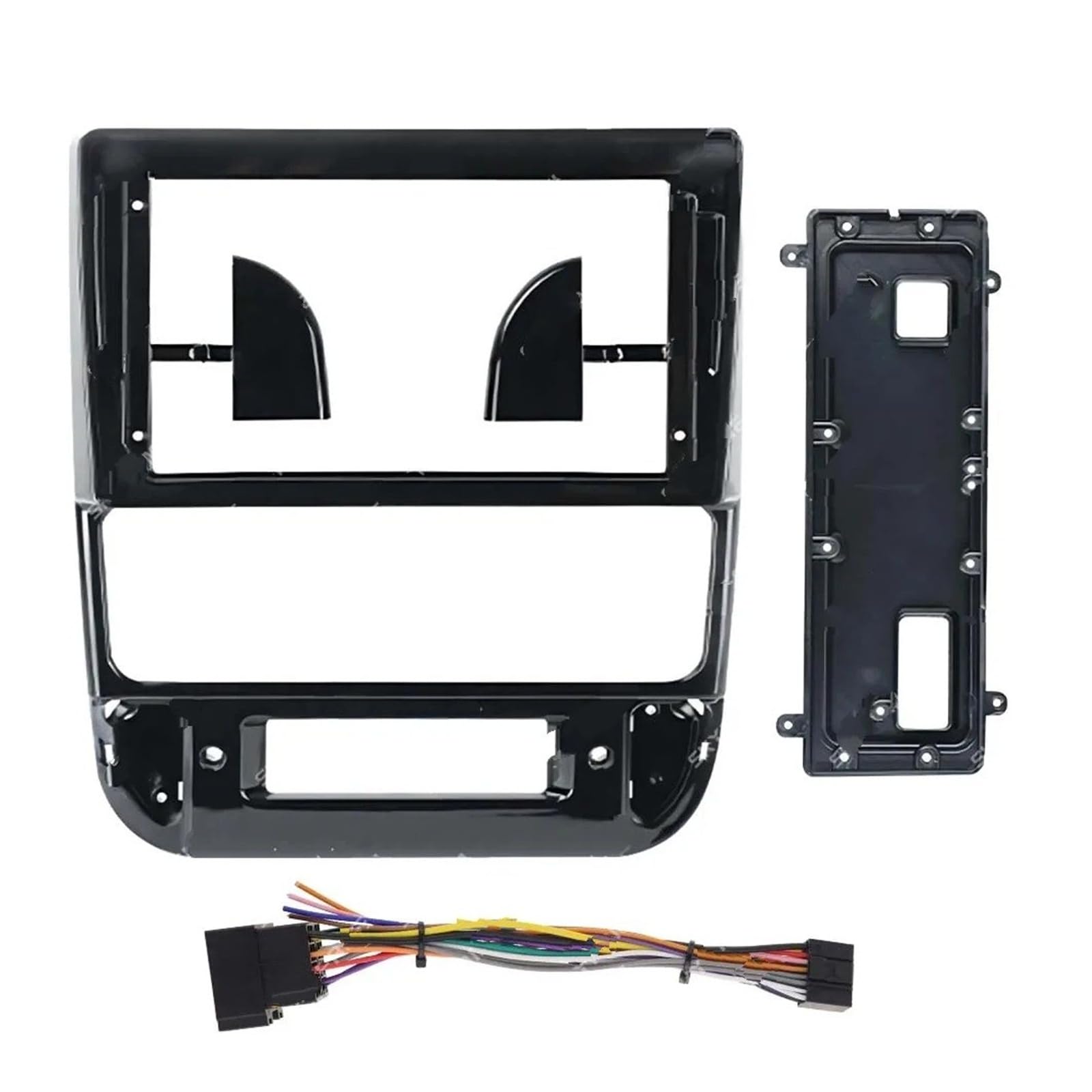 Marco Radio Panel Coche para Peugeot 406 1999 2000 2001 2002 2003 2004 Marco De Coche Adaptador Fascia Kit Panel Ajuste Radio Android Tablero Fascia(Full Set Black)