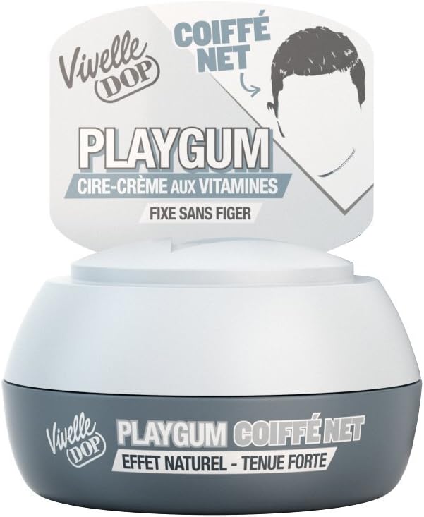Vivelle - Dop - Cire Coiffante - Playgum Plaque Brilliant Effet Naturel - 80 ml