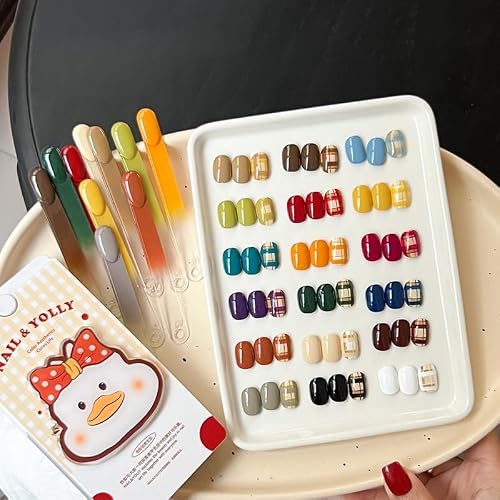 NAIL & JOLLY Dopamine Neon Nail Stamper Gel Set, 18