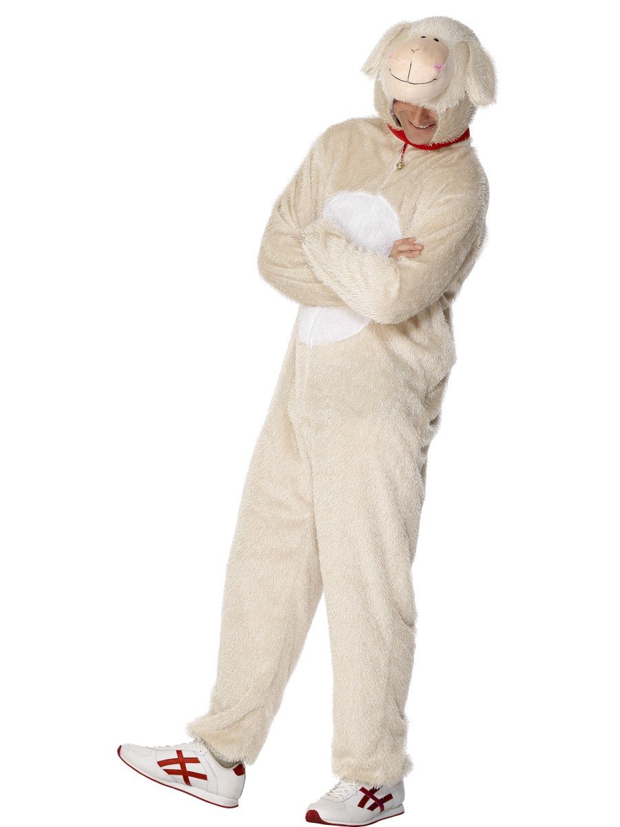 Adult Unisex Lamb Costume Animal Outfit - Unisex Large
