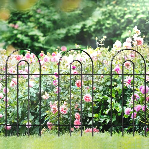 Garden fence border 32in x 20ft metal decorative panels
