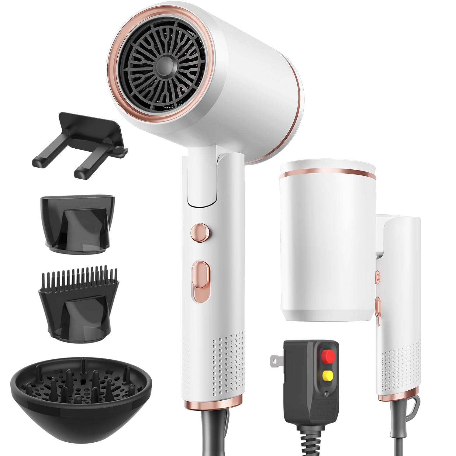 Portable Ionic Hair Dryer, Foldable Handle Hair Dryer,1875W Blow