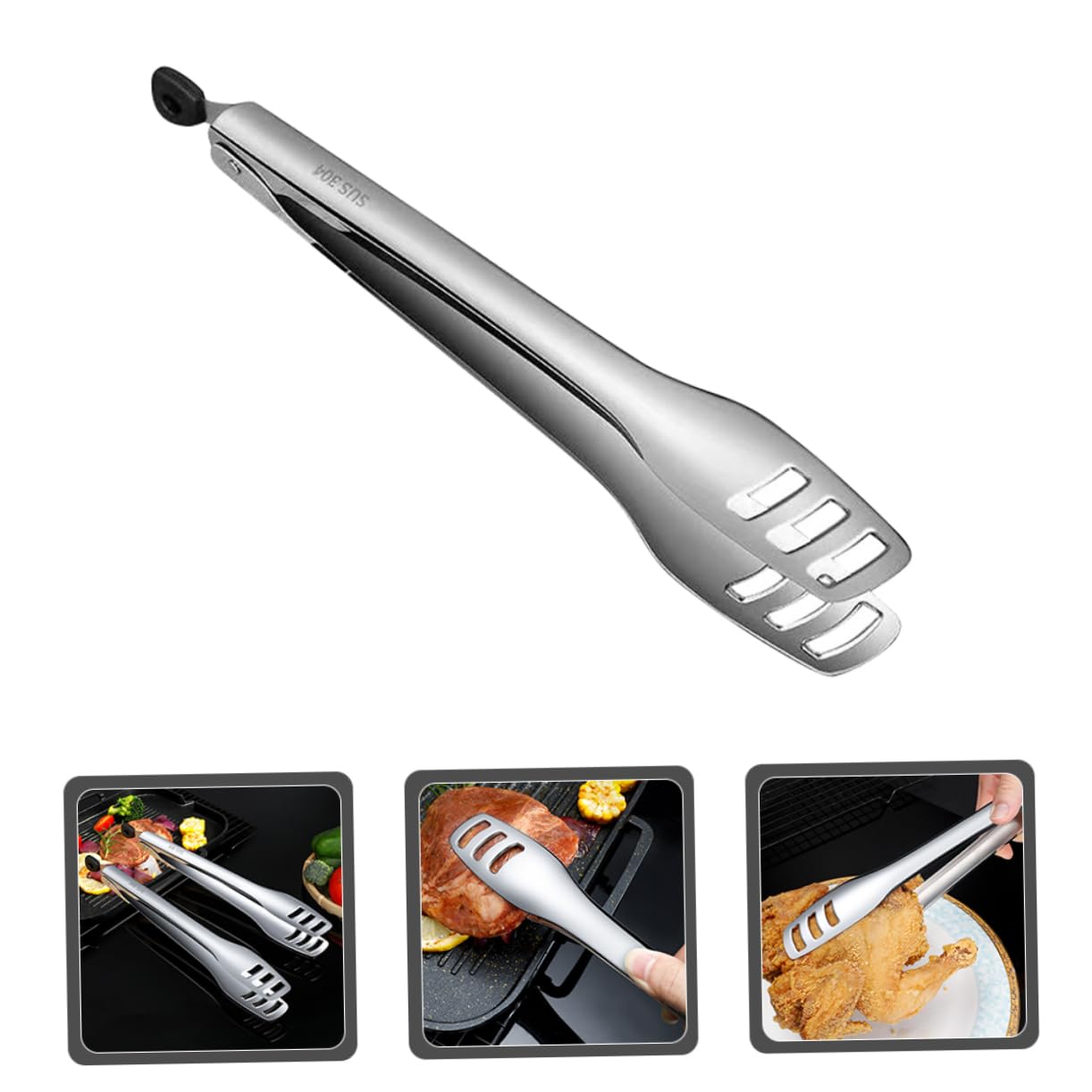 1pc Kitchen Bread Tongs Food Clamp Food Clip Steak Tong Bread Clamp Barbecue Clip Barbecue Clamp Reusable Steak Clip