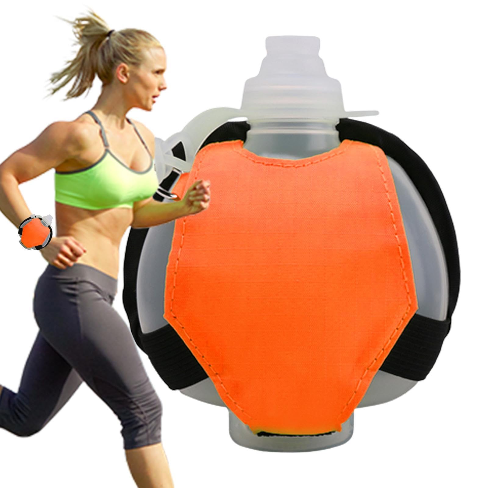 Bouteille D'eau De Poignet En Silicone 200 Ml – Sport Mains Libres, Pliable, étanche, Pour Running, Vélo Et Rando