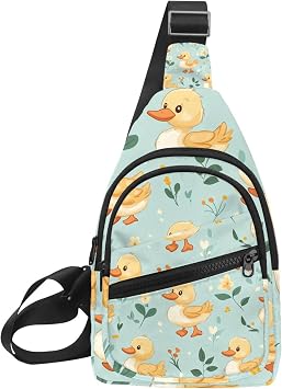 Cartoon Cute Duck Sling Backpack Bag