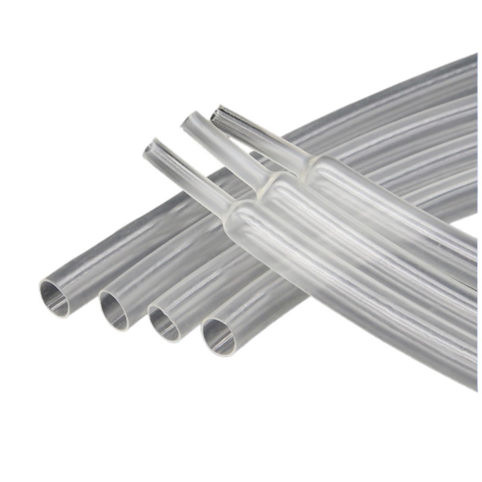 Tubo termorretráctil transparente con pegamento, de doble pared, 1,6 mm a 39, revestimiento adhesivo y aislamiento poliolefina, 3:1 para Cables Eléctricos(15.4mm,10 meters)