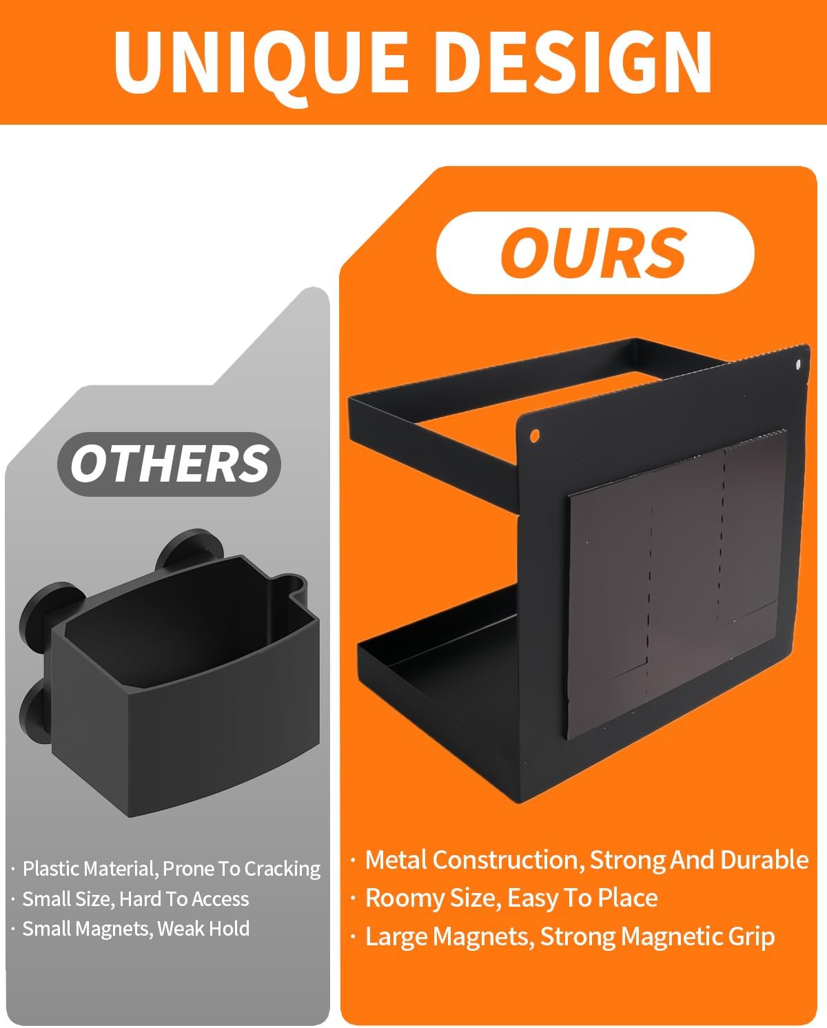 Magnetic Diesel Additive Holder for Archoil AR6500 40 oz, Heavy-Duty Fuel Additive Holder with Strong Magnets, Secure Mount for Trucks, RVs & Garages