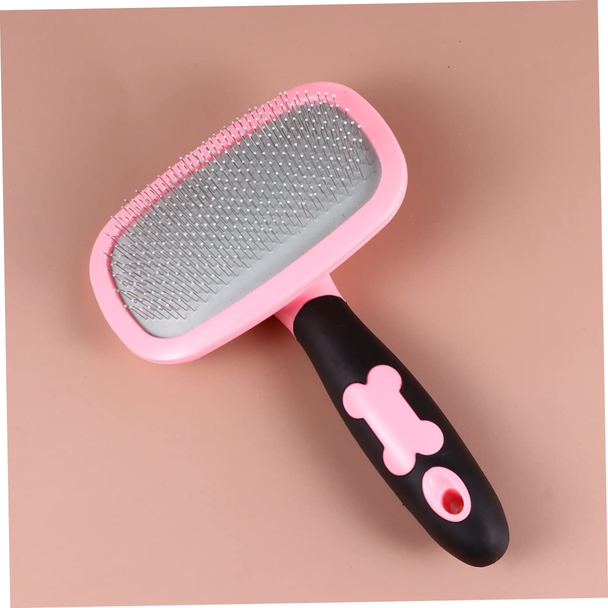 FRCOLOR 3 Piezas peine para mascotas herramienta de aseo de acero para mascotas perro ferramentas peine de limpieza de masajeador de cosmético rosa