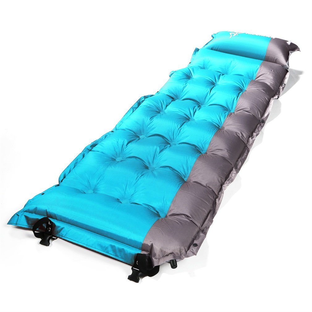 SELF INFLATING Camping Sleeping Pad Mat Mattress Bed OUTAD Extra Thick Lightweight With Pillow For Camping, Backpacking, Tents