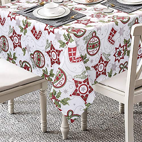 Weihnachtstischdecke Weiß 15 LinTimes Weiß Tischdecke Weihnachtstischdecke Rechteckig...