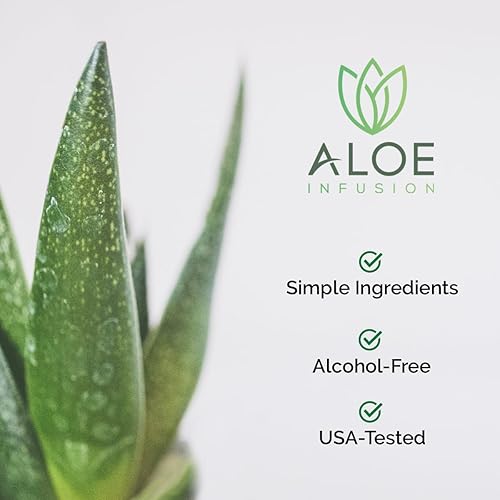 Miniatura 6 de Aloe Infusion Gel orgánico de aloe vera profundamente hidratante nutritivo para la piel después del sol cuidado de la piel para cara cuerpo y