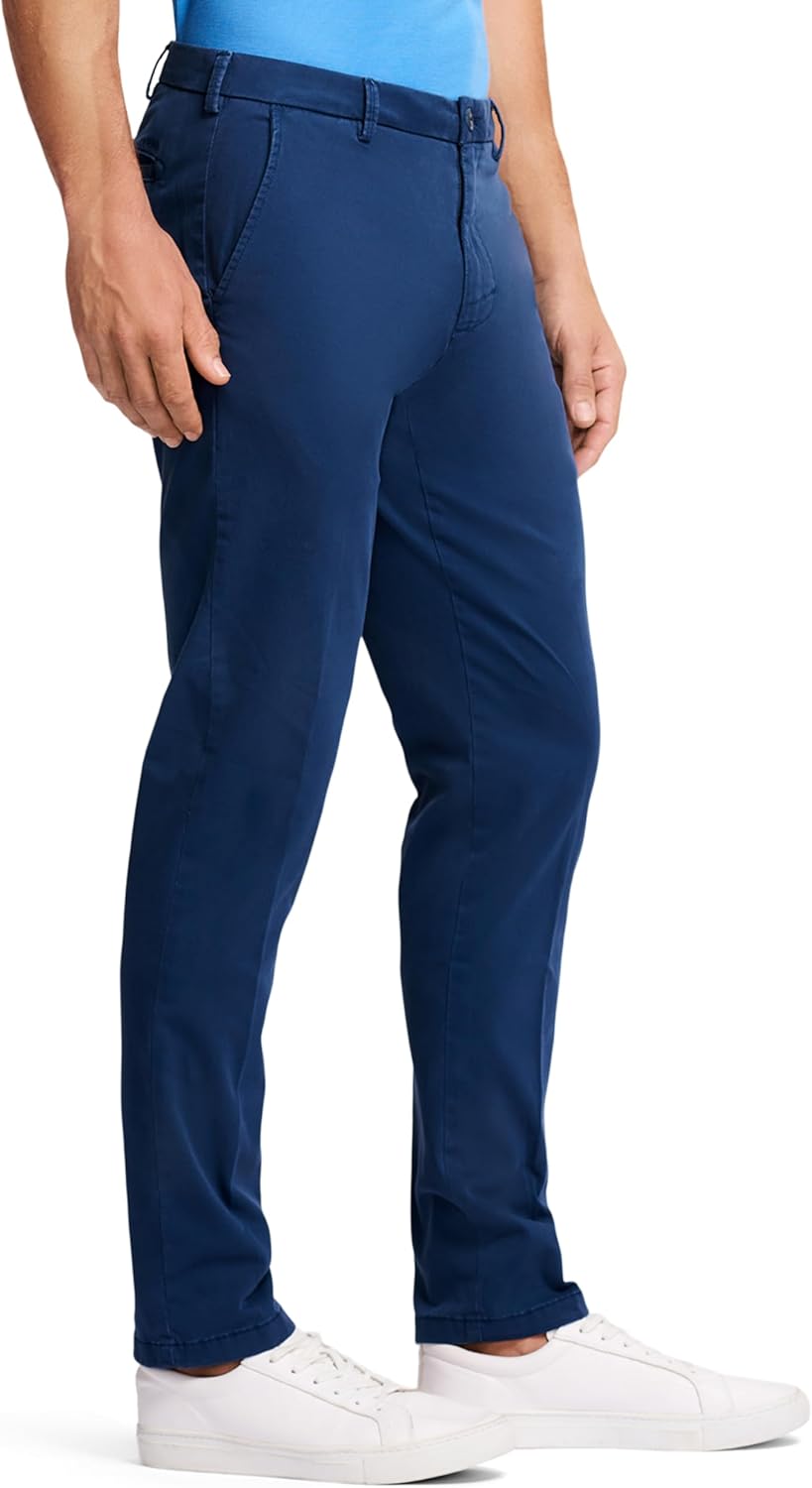 Izod Mens Saltwater Stretch Flat Front Slim Fit Chino Pant - Image 3