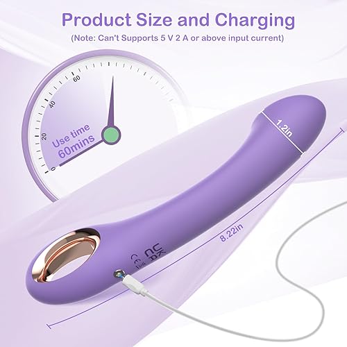 Miniatura 5 de Vibrador de punto G - Juguetes sexuales - Vibrador curvo ergonómico para clítoris, punto G y estimulador anal, juguetes para adultos con 10 potentes