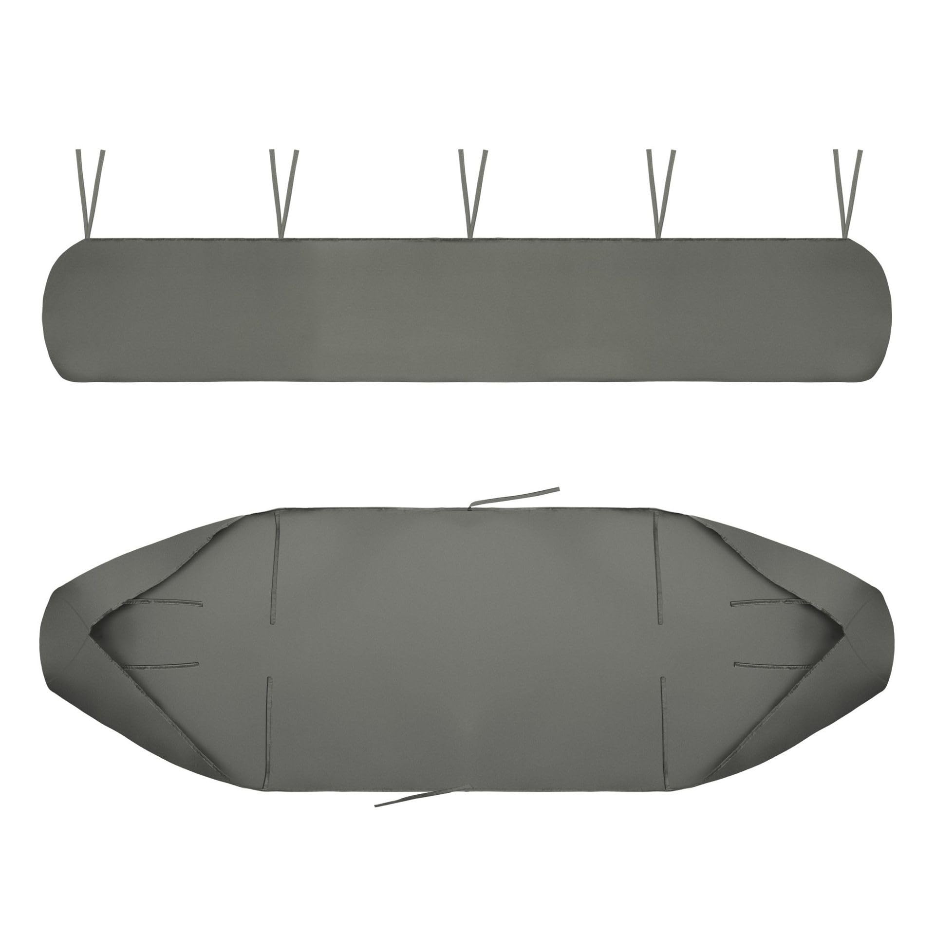 XBTGS Toldo resistente al agua 420D para patio, toldo para refugio solar para jardín al aire libre, protección de tela Oxford, 2,5 m, toldo de almacenamiento gris para lluvia, gris, 2 m, gris - 2 m