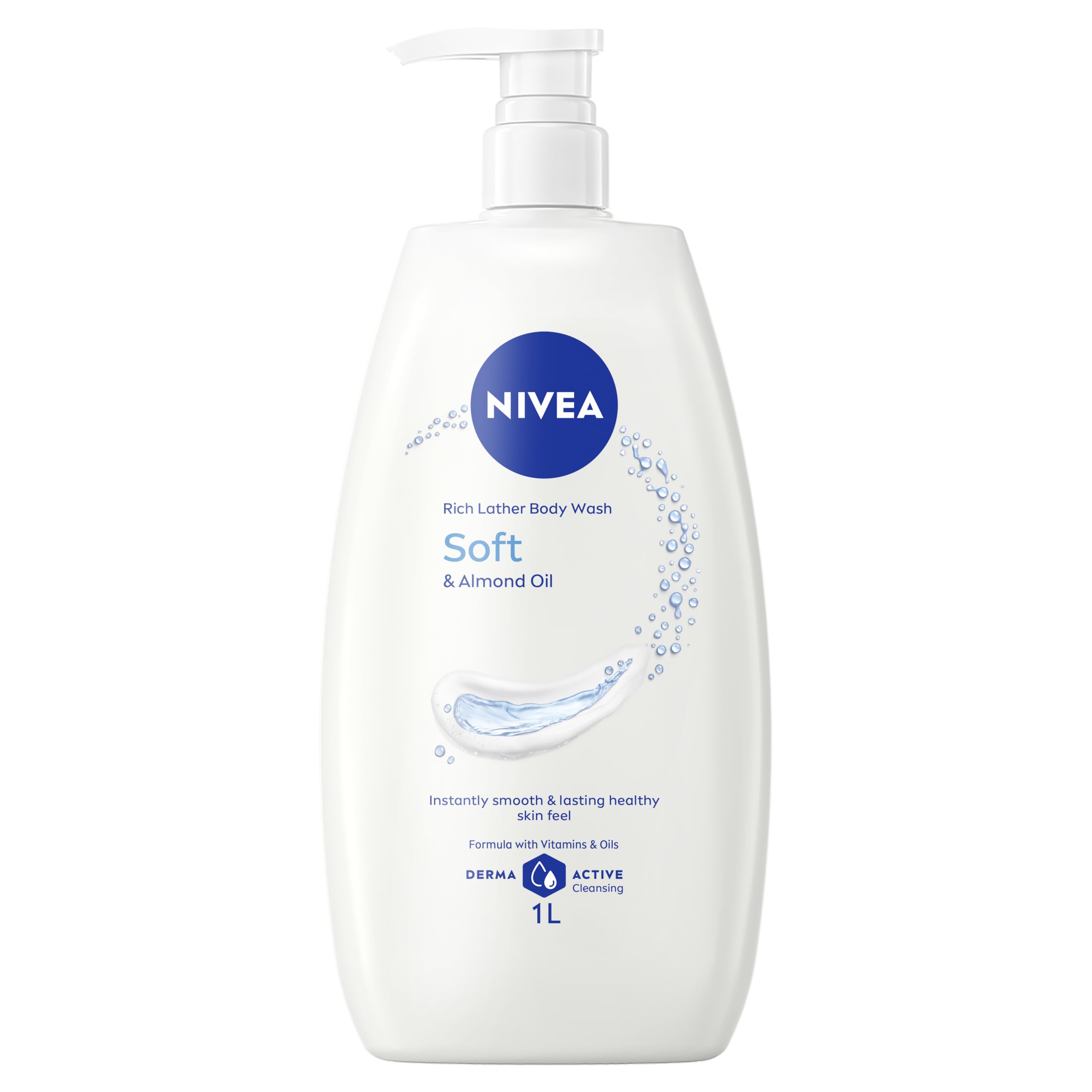NIVEA Rich Lather Soft Body Wash 1L