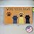 Avera Products Wipe Your Paws Natural Coir Doormat Anti-Slip Rubber Back | 17" x 29" Perfect for Outdoors | Low Maintenance Animal Welcome Mat | Colorful and Fun Pet Approved