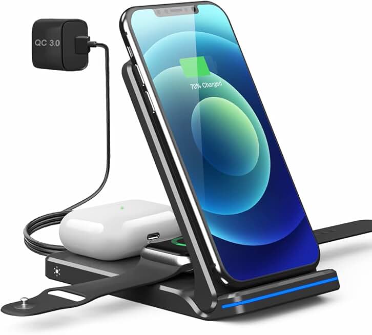 Foldable wireless charger