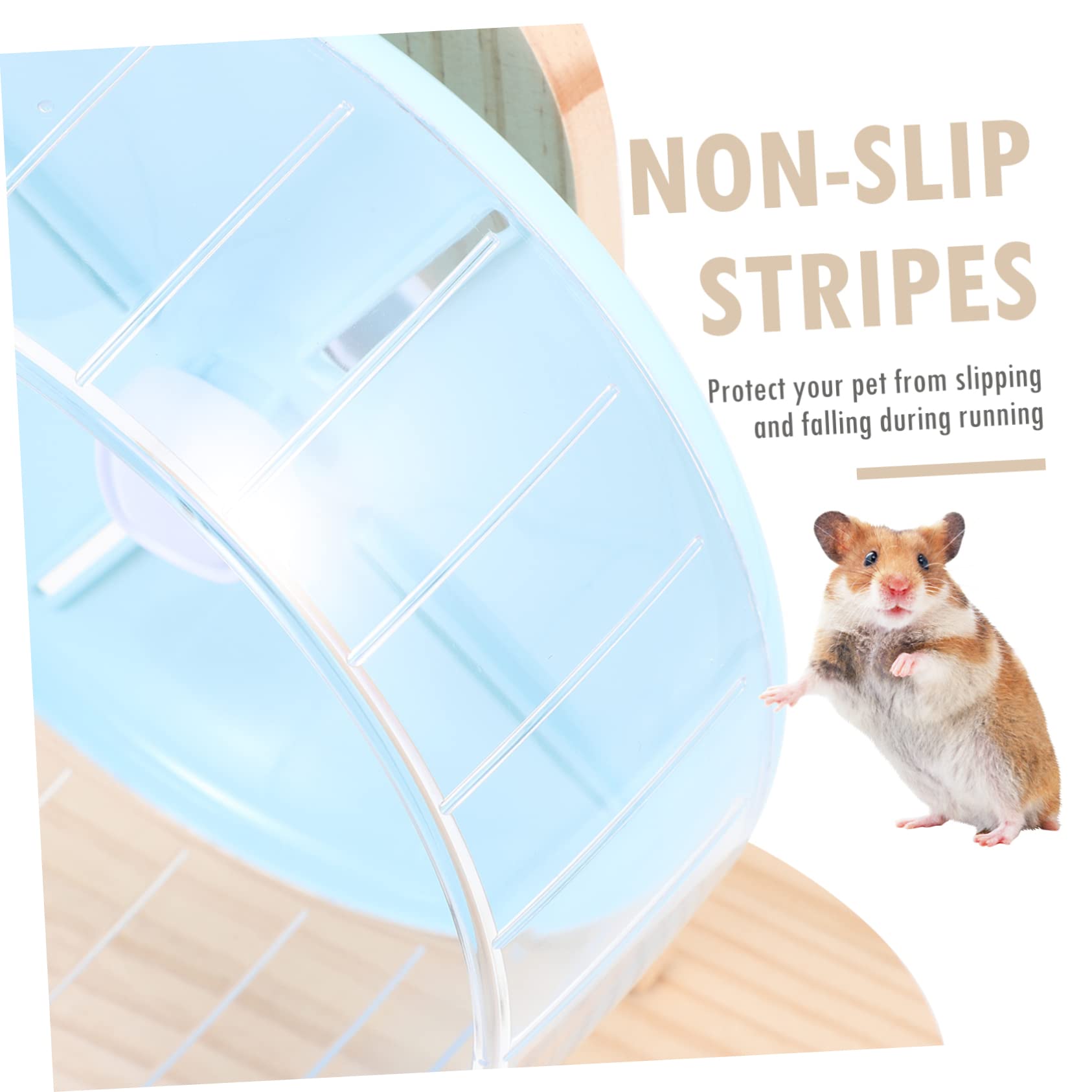 Beavorty 1juego Rueda De Ejercicio Silenciosa para Hámster Rueda De Plástico Transparente Soporte De Juguete Interactivo para Chinchillas y Roedores