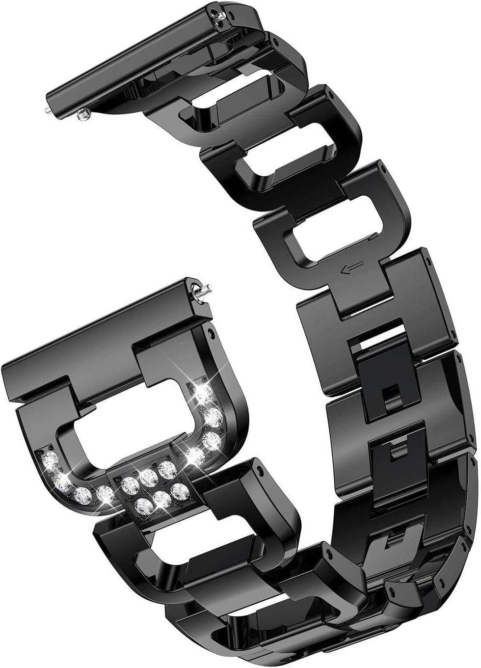 TryBest Strap Compatible with Fitbit Blaze, Metal Replacement Band with Metal Frame Stainless Steel Wrist Strap Adjustable 5.5-8.0 inch Compatible with Fitbit Blaze - Rose Gold