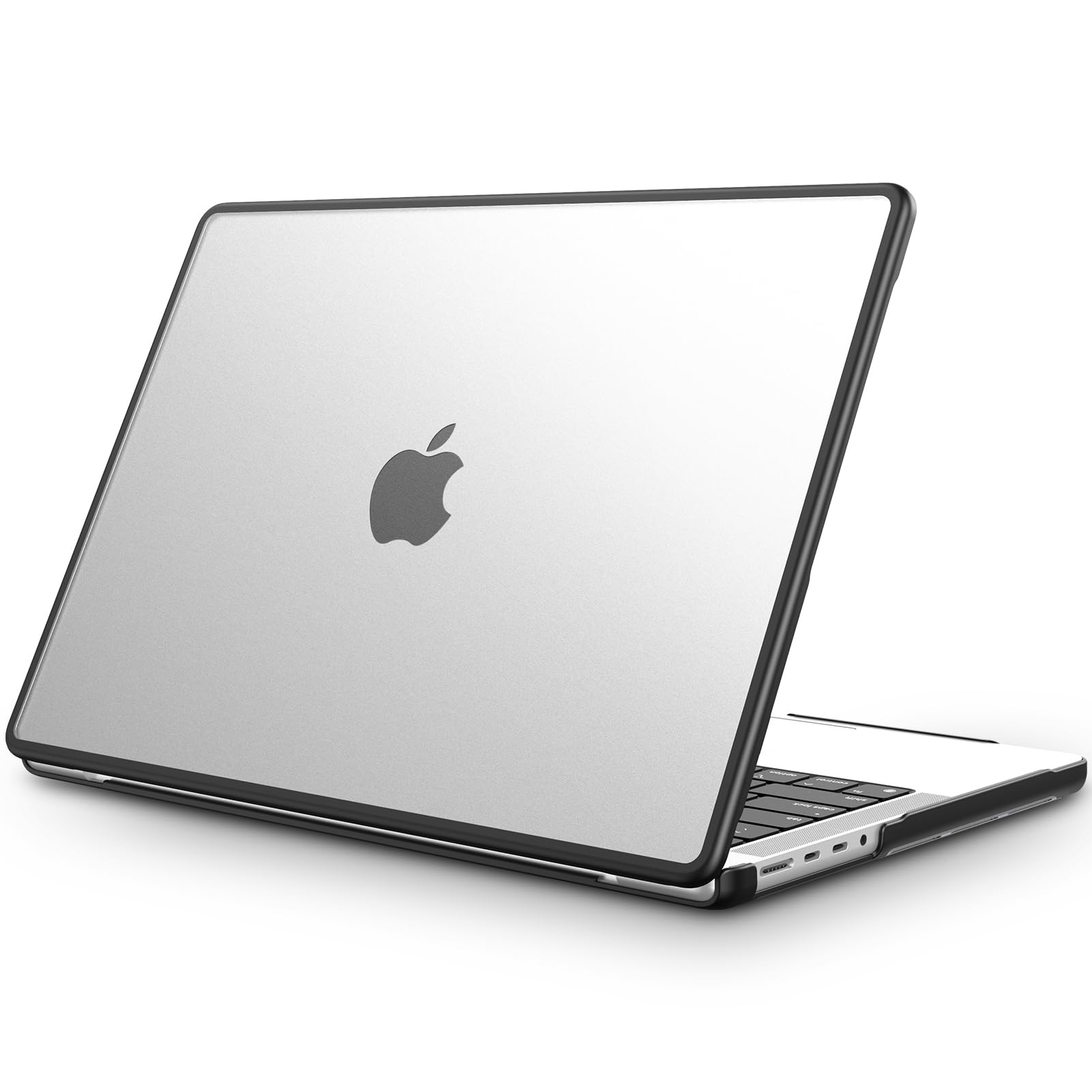 Fintie Etui kompatybilne z MacBook Pro 14'' (2026-2021) M5 M4 M3 M2 M1 Pro/Max A3426 A3427 A3434 A3112 A3401 A3185 A2992 A2918 A2779, TPU krawędź i matowe Twarde etui ochronne, przezroczyste