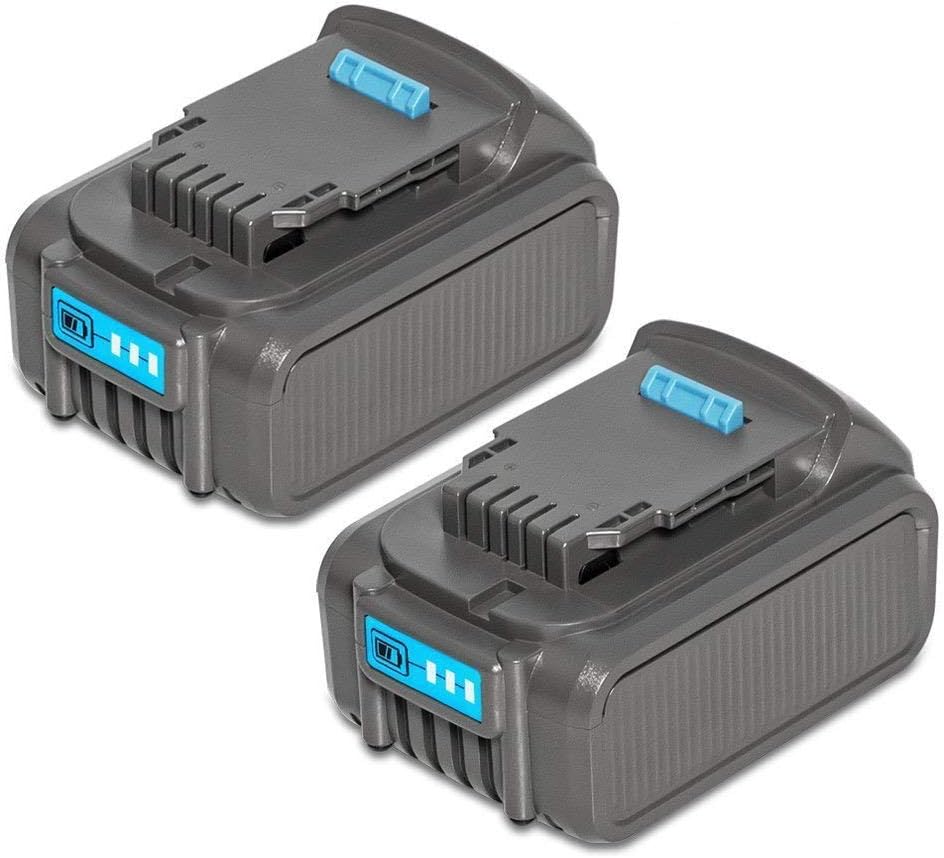 2 Pack 5.5Ah 20V Max XR Lithium Ion Replacement Battery Compatible with Dewalt XR DCB205 DCB205-2 DCB204 DCB203 DCB201 DCS380B DCD/DCF/DCG/DCS Series 20V Dewalt Battery