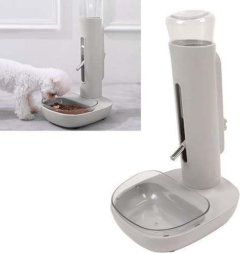 Miniatura 6 de Firlar Dispensador de agua de pie para mascotas, 23.0 fl oz, alimentador automático desmontable para mascotas, cuenco de pie para gatos y perros