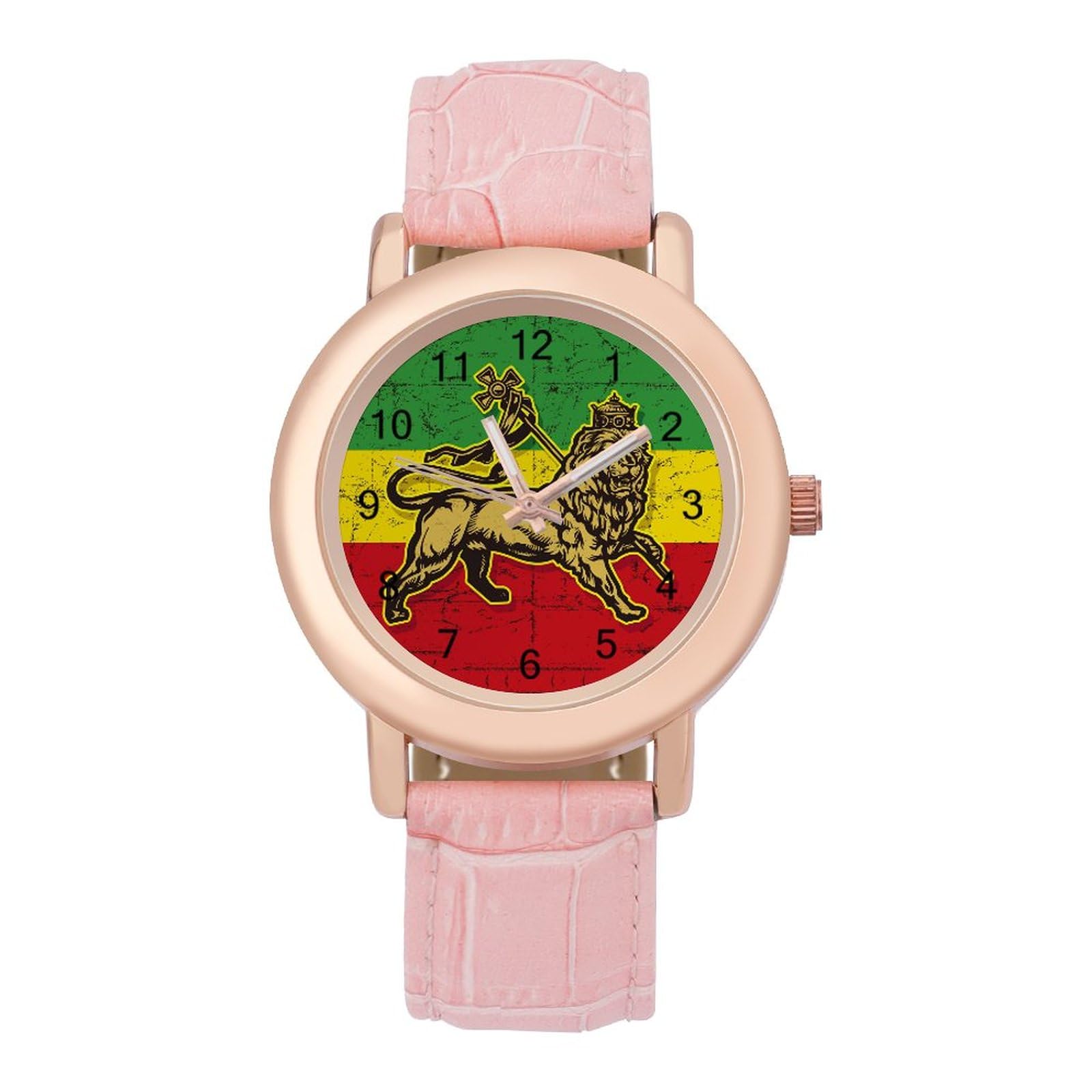 Varken Gezicht Dameshorloge PU Strap Polshorloge Quartz Roze Varken Gezicht Dameshorloge PU Strap Polshorloge Quartz Roze