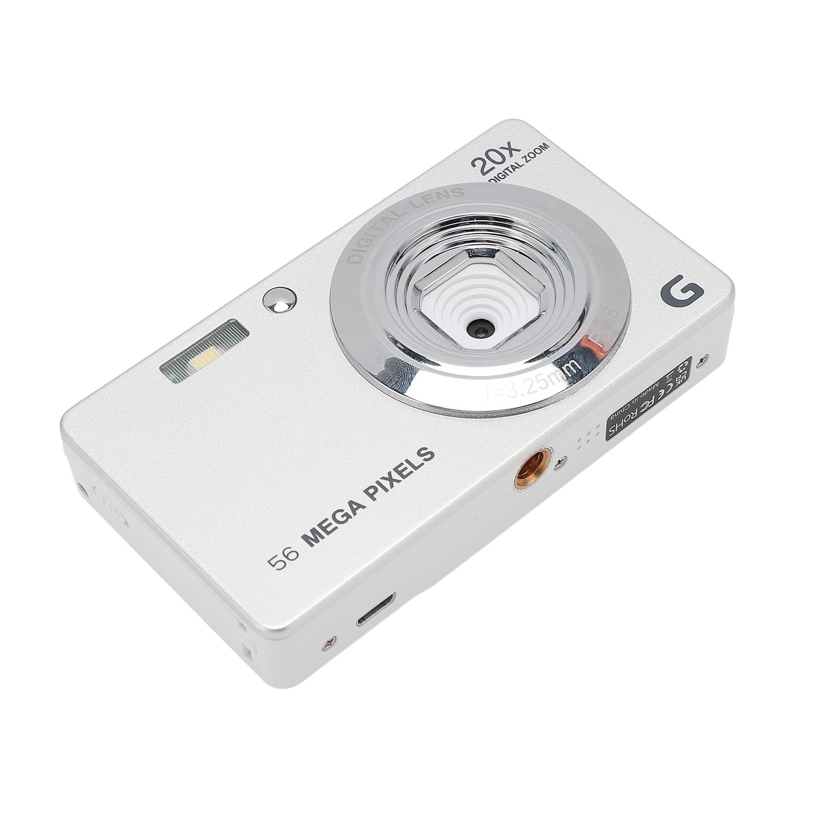 Amazon | 2.7インチディスプレイデジタルカメラ、56MP 4K 20xズーム
