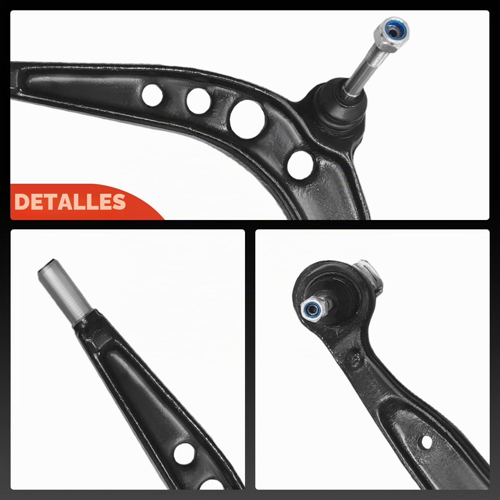 Frankberg 2 brazos de control inferiores del eje delantero 31121136529 | eje delantero, abajo, 31121136529; Compatible con: Z3 E36, Serie 3 Compact E36, Serie 3 Touring E36, Z3 Coupé E36